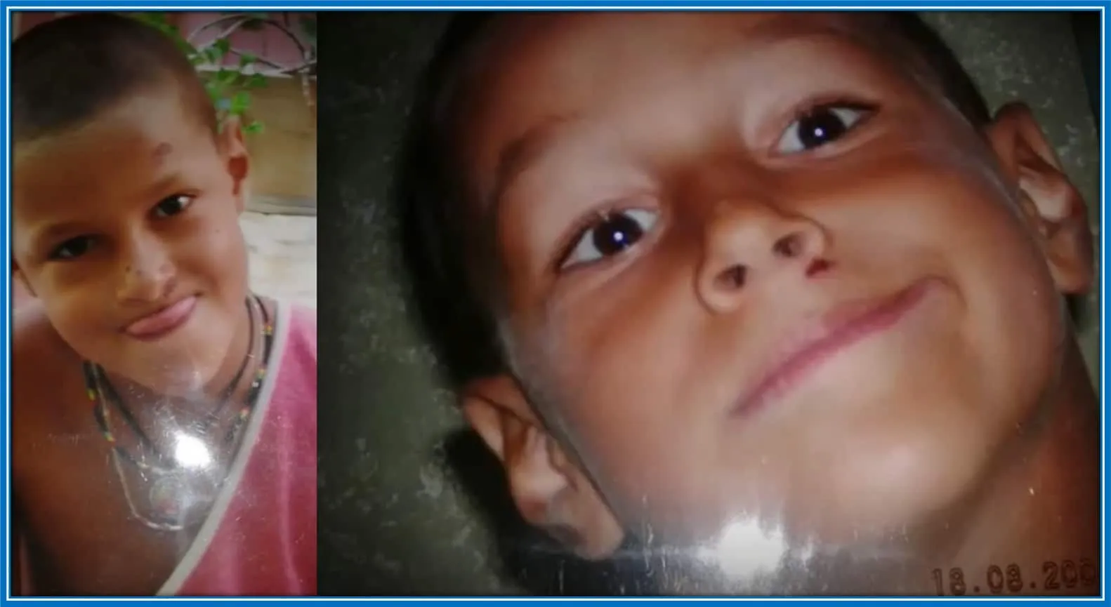 Some adorable childhood photos of Gianluca Scamacca.