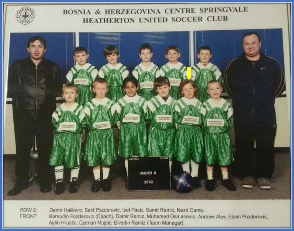 Ajdin Hrustic's parents found it necessary to enrol their son at Heatherton United Soccer club.