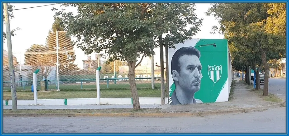 A view of Club Sportivo Matienzo, where Lionel and his brother, Mauro, had their first footballing steps.