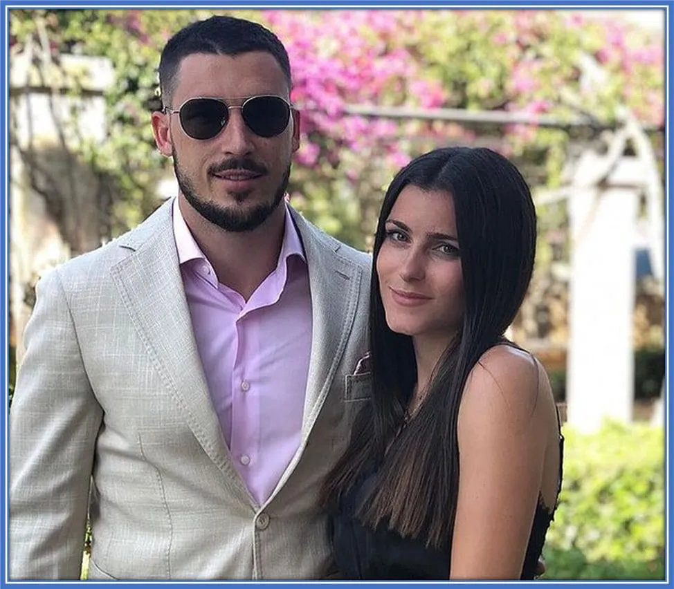 Her name is Laura Friese. She is Mathew Leckie's Wife.