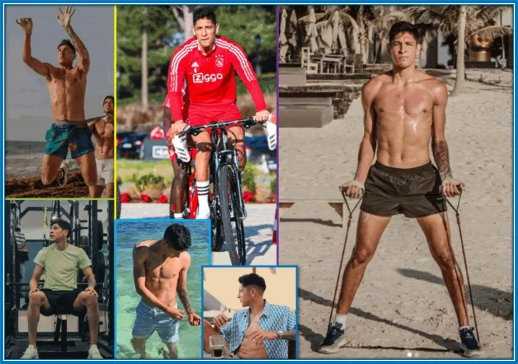 Edson Álvarez enjoys travelling, Movies, workouts, swimming and music.