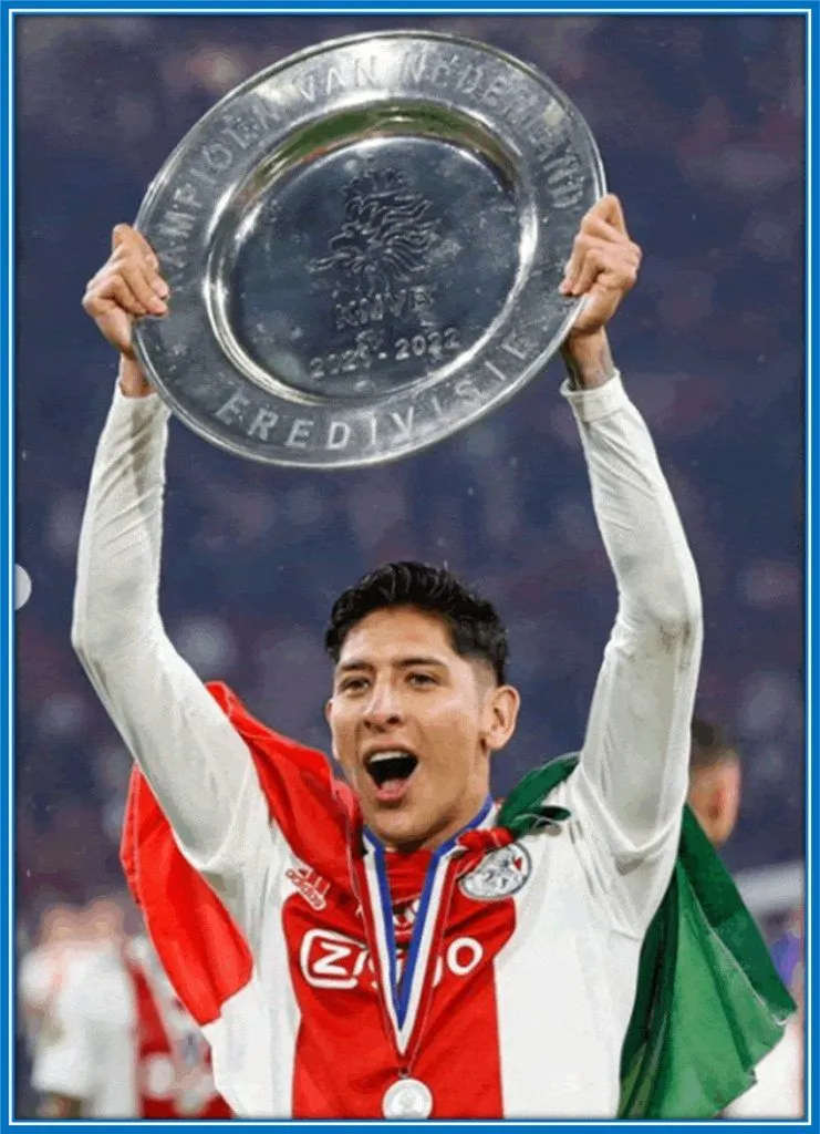 Alvarez flaunting his success as CONCACAF Gold Cup Best XI: 2021.