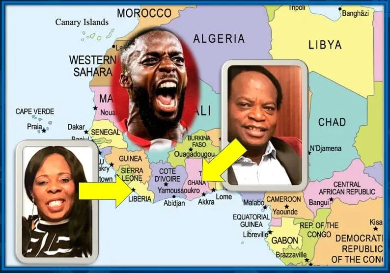 Maria Williams is a native of Liberia, and her husband (Felix) has Ghanaian Family origins.