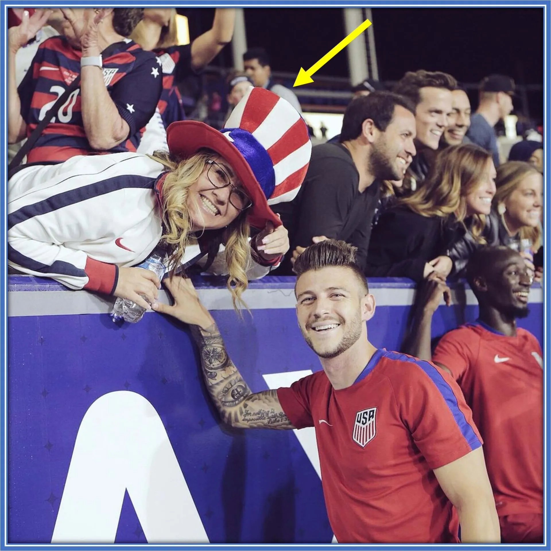 The winger's mother