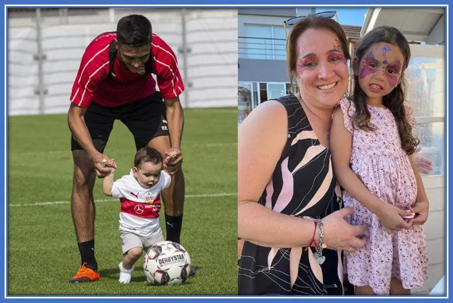 We have Nico and his nephew on the left, while we have Grandma Paola and his niece on the right.