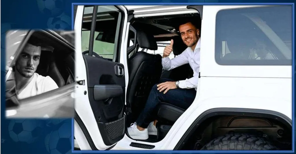 A view of Filip Kostic's Car.
