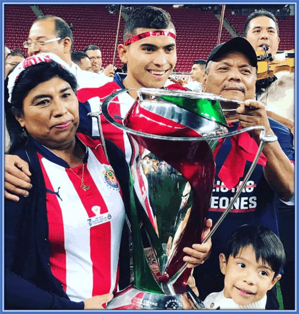 Orbelin might never have become a footballer had it not been for his Dad's contribution.