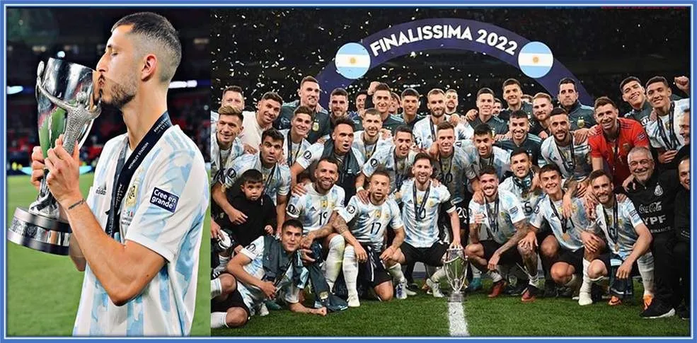 Again, he was the engine of the Argentine midfield that helped defeat Italy to win the CONMEBOL trophy.