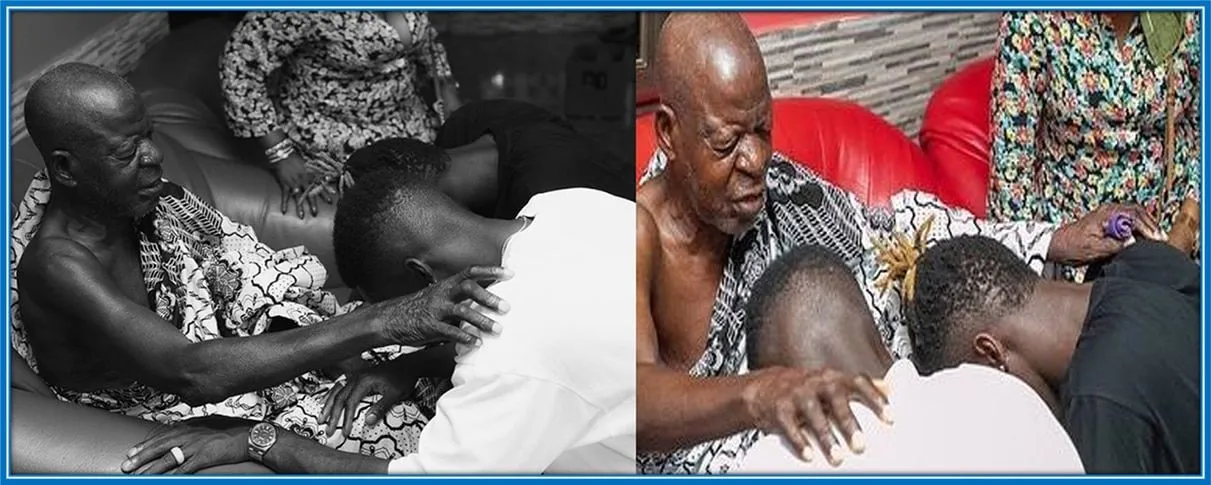 The 90-year-old grandfather ordained and proclaimed goodness and luck upon the lives of his most successful grandsons.