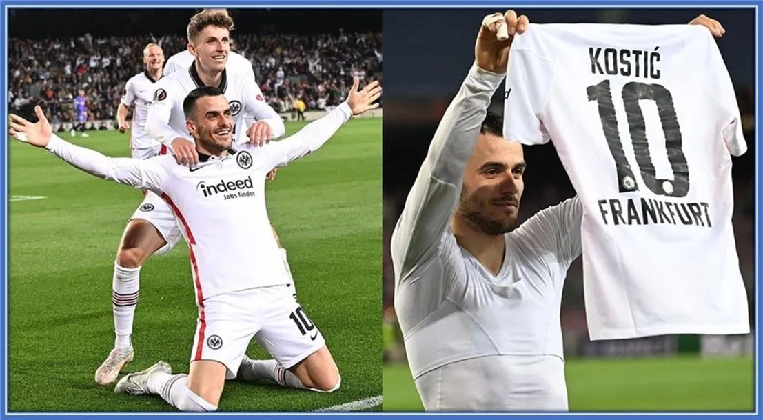 This moment he had with Eintracht Frankfurt became the turning point of his career.