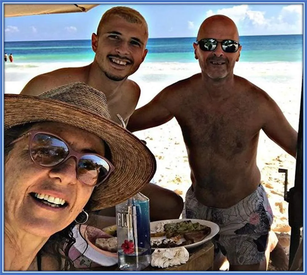 Meet Guido Rodriguez's Parents - his Mum, Zulma de Pasqua and Dad, Mr Rodriguez.
