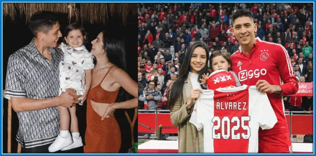 Sofia Toache mostly shares captivating pictures of Edson Álvarez and their daughter, Valentina Alvarez.