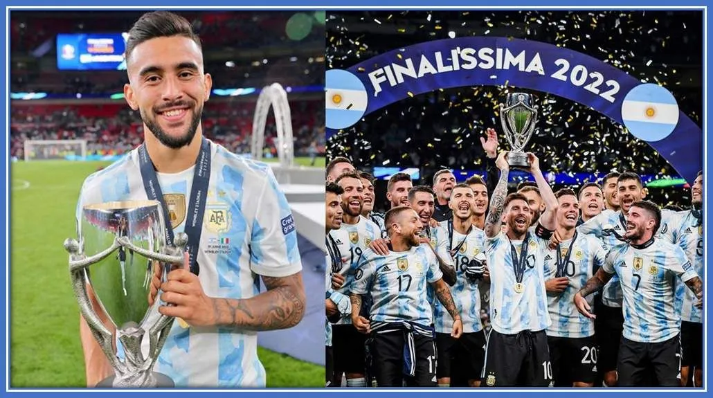 Again, he was among the Argentine players that helped defeat Italy to win the CONMEBOL trophy.