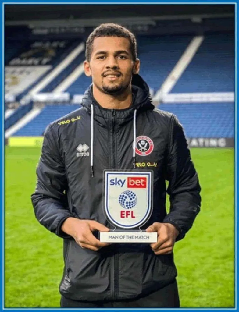 His Sensational performance, goals, and assist earned him the players' award.