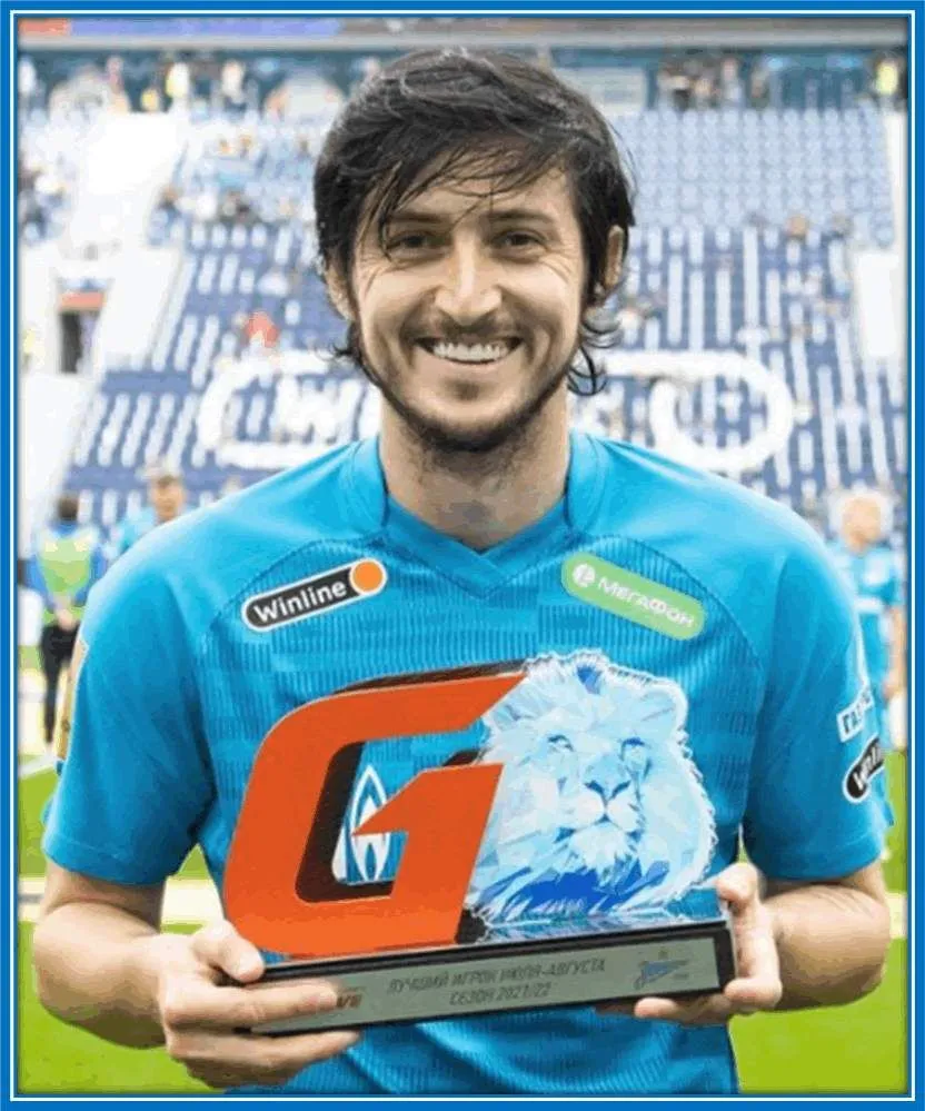 His excellent performance earned him a place on the Russian Premier League Team of the Week.