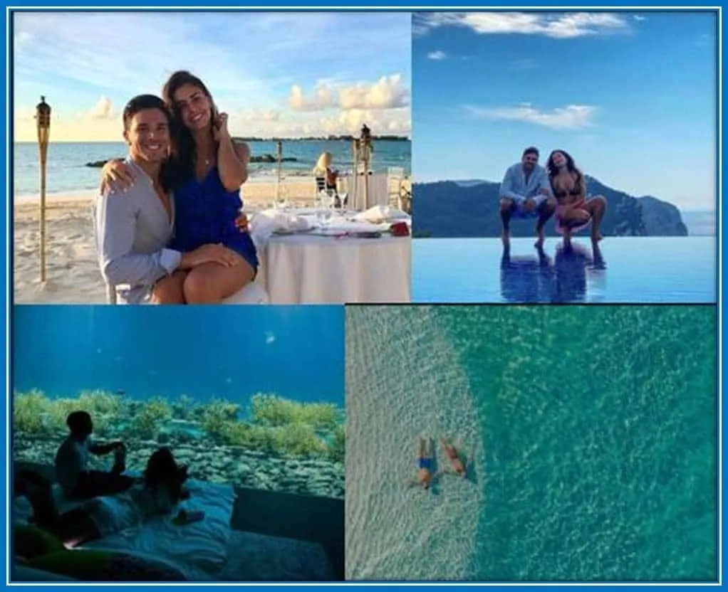 The newlyweds go to a Maldives Honeymoon Celebration.