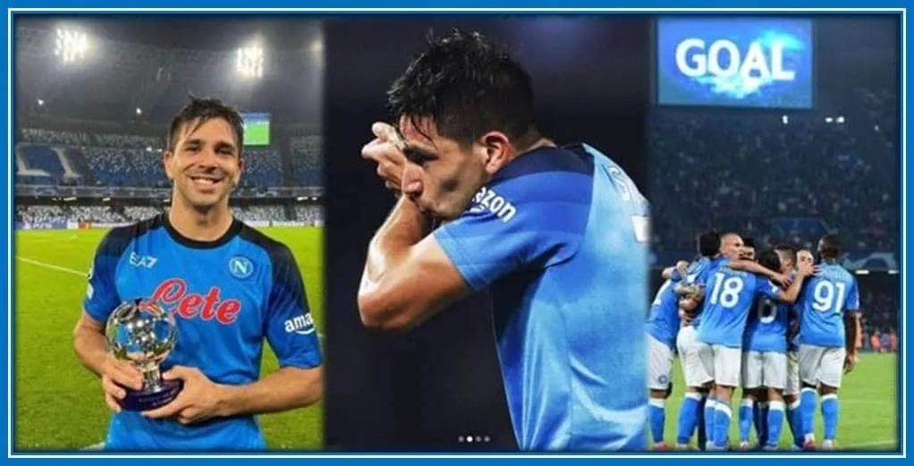 What a Marvelous way to make the First Goal in his New Team. Small Cholito is celebrating his Victory with his team.
