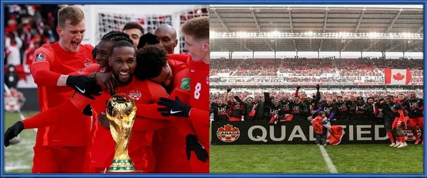 See how excited they are! On this day, Junior Hoilett and his teammates made their names in the Canadian Soccer history books.