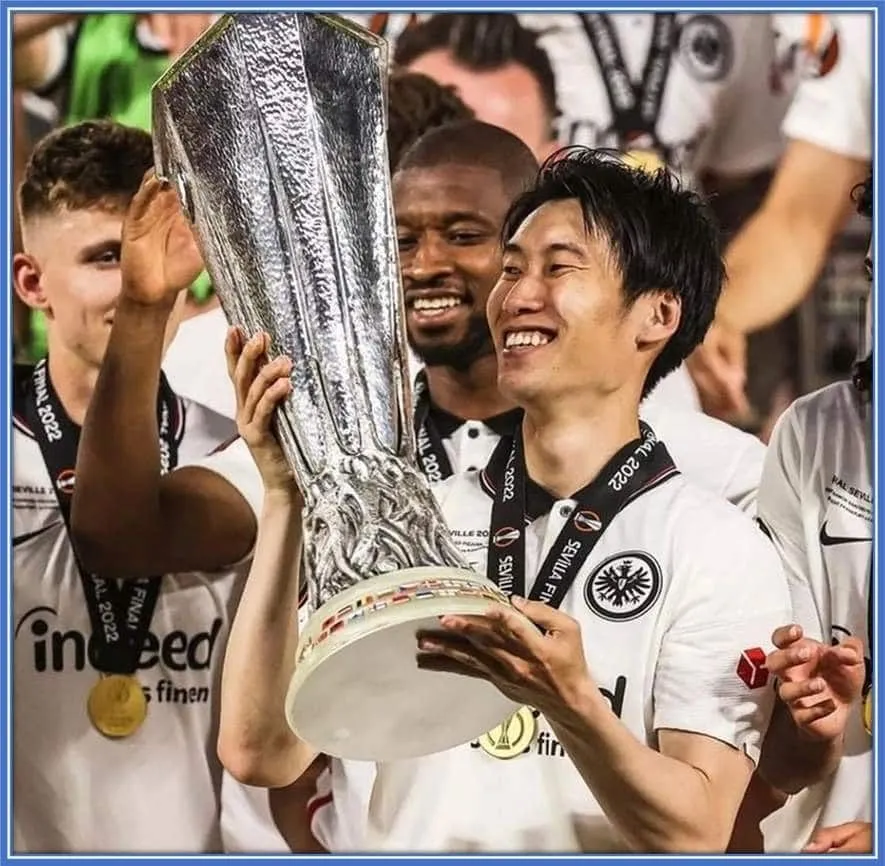 He was super excited to be part of history with this Eintracht Frankfurt team.