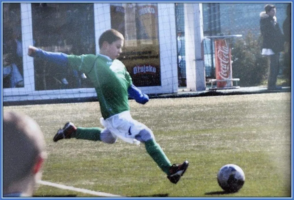 Josko Gvardiol began his football career on solid footings.