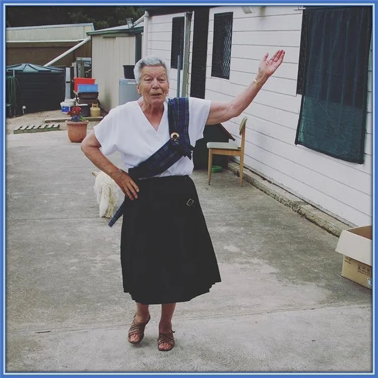 The Athlete's grandmum was a wonderful mother with lots of practice.