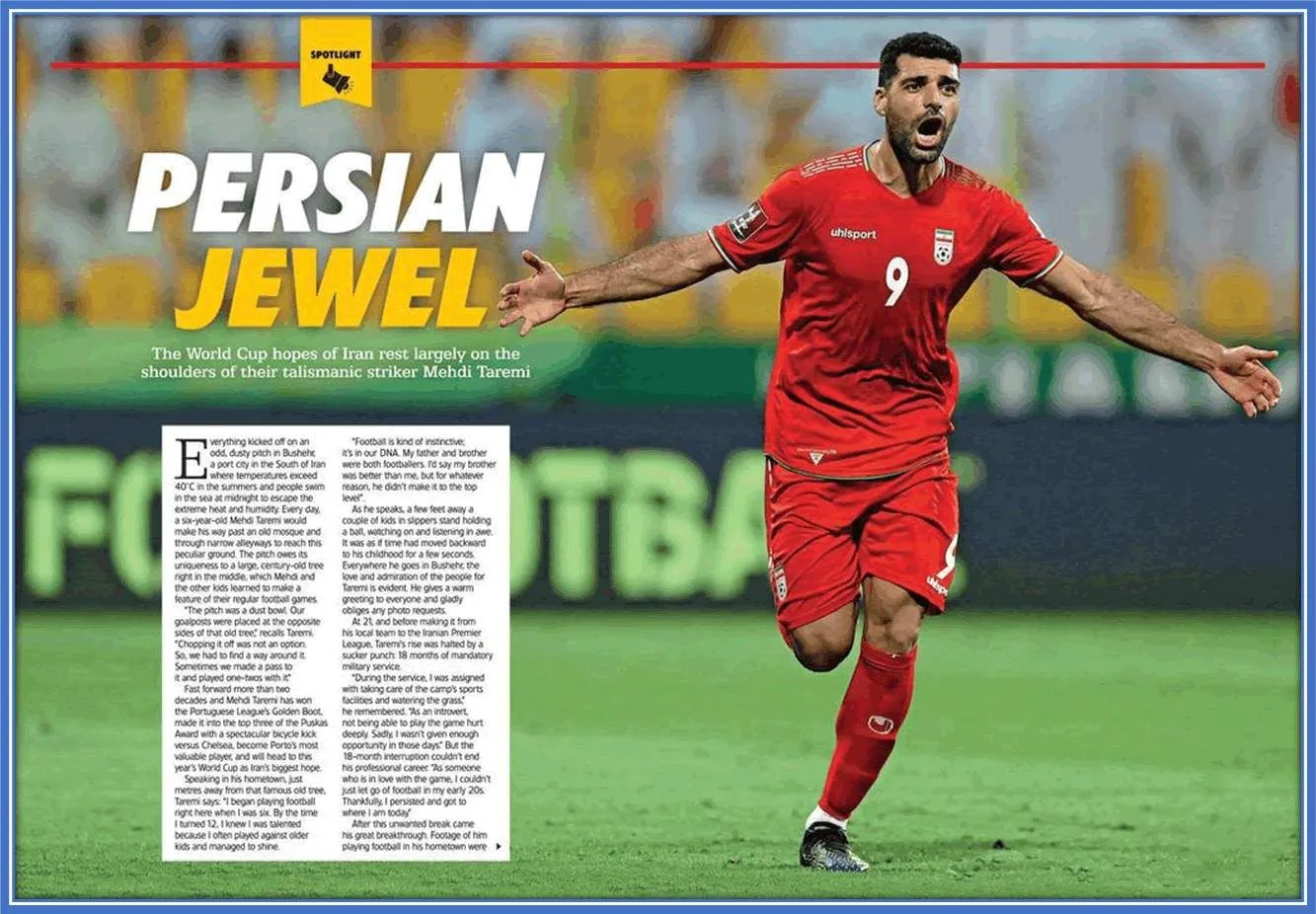 The Persian Jewel tries to keep up with his growing fans via social media.