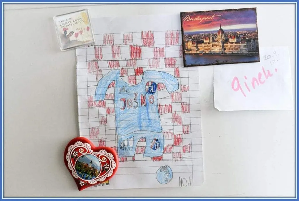 He drew this as a kid, stayed focused, chased his goals and finally achieved far above his dreams.