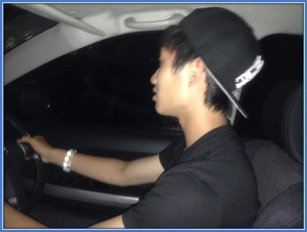 The Japanese Soccer star began driving just after he approached the legal driving age in Japan.