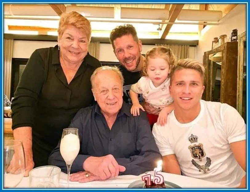 Giovanni's Grandparents- Carlos Simeone with his Household.