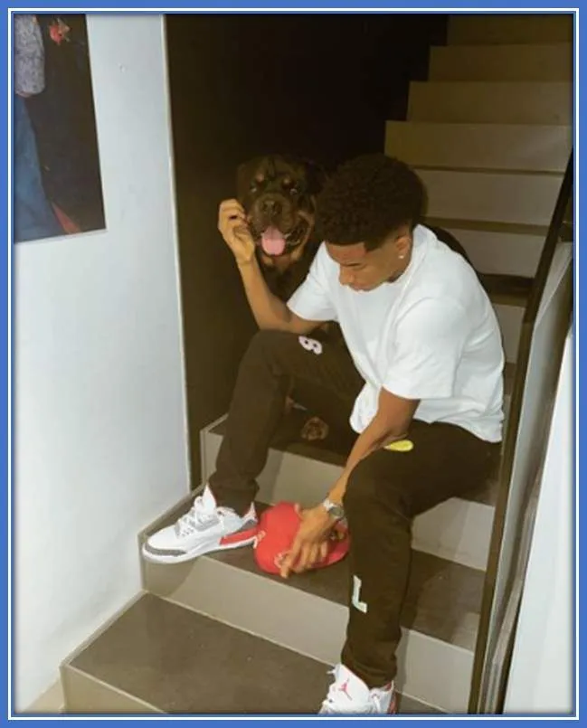 The baller and his dog