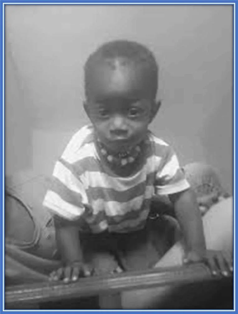 An early childhood photo of Bamba Dieng.