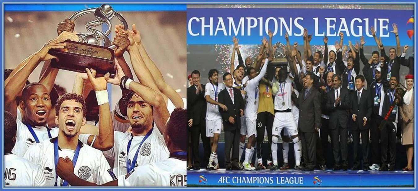Yes, Hassan Al-Haydos is a 2011 Champions League winner with Al Sadd SC.