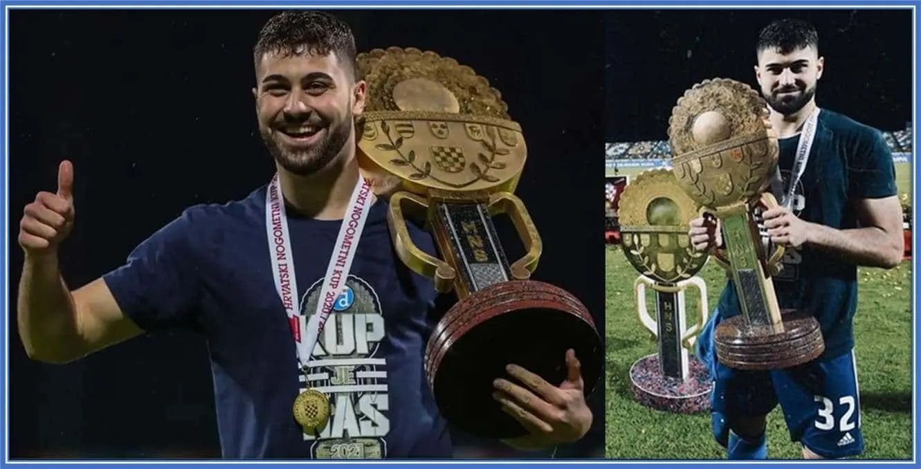 Before finding greener pastures abroad, Jo&scaron;ko Gvardiol won these trophies for Dinamo Zagreb.