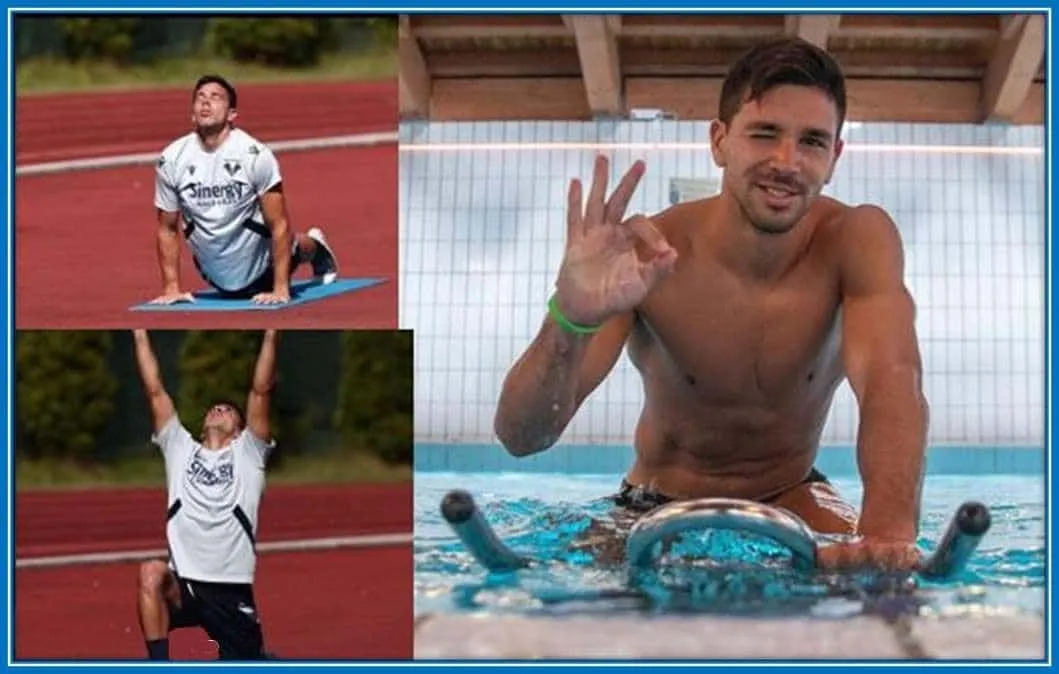 The Napoli Star Loves Keeping in Shape.