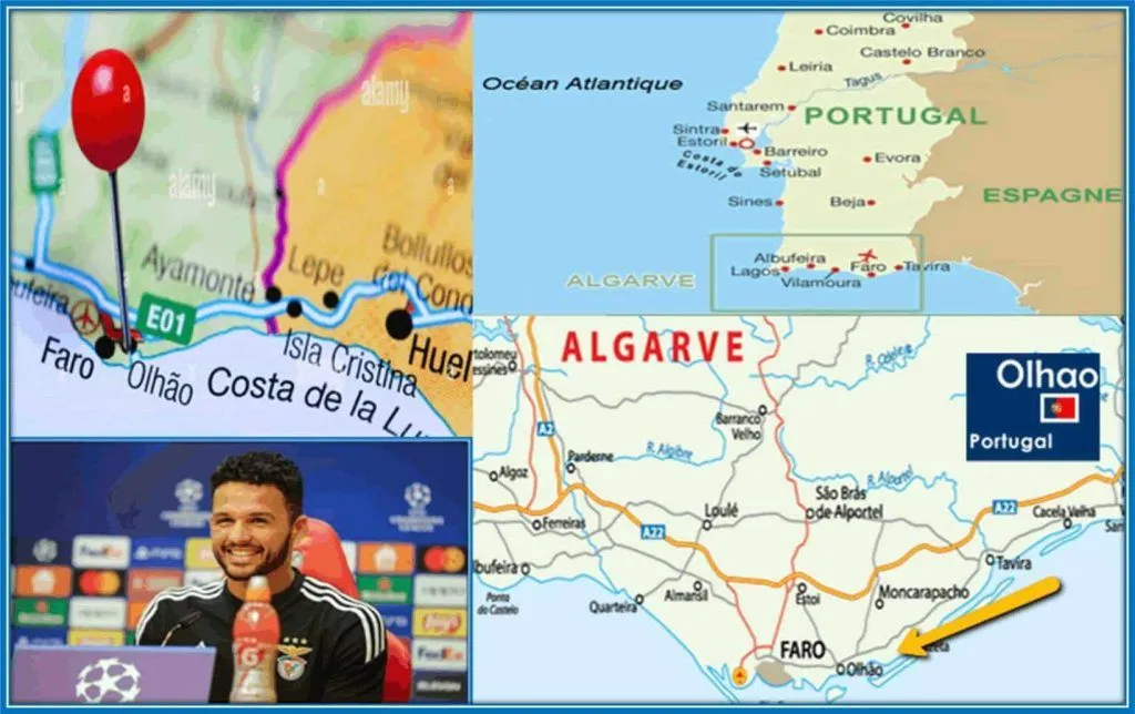 The map following aids your understanding of Goncalo Ramos's family roots.