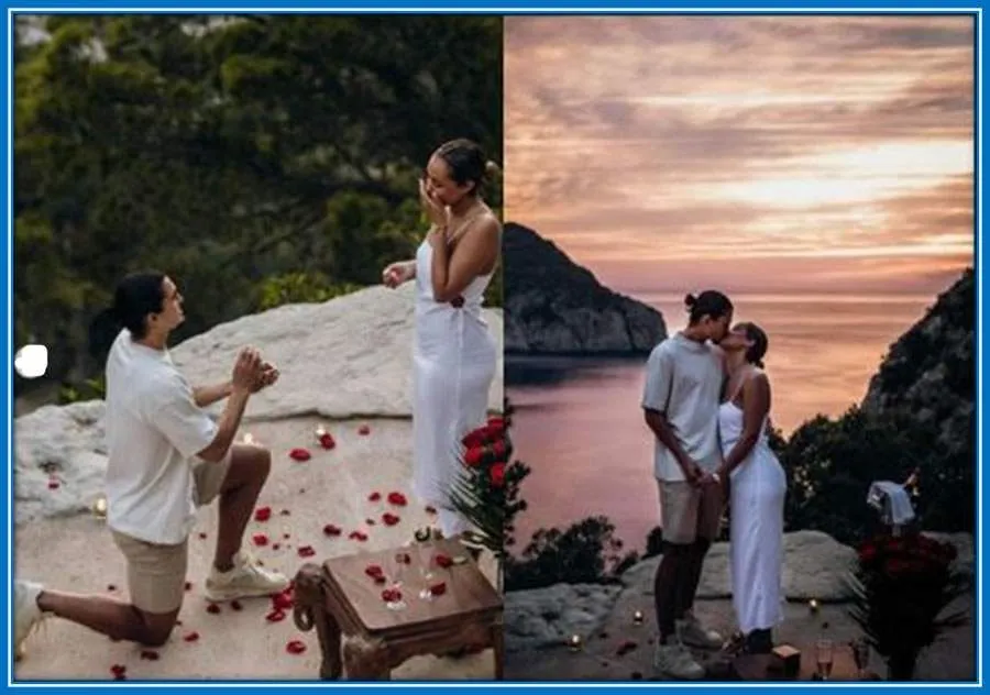 One of the Most Romantic way the Leeds Defender Proposed to his Girlfriend.