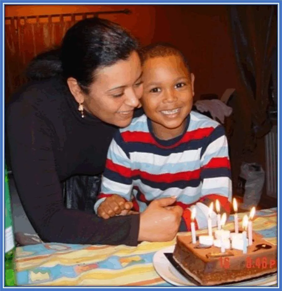 So as the first child of his parents, he enjoyed the utmost attention from friends, family and neighbours alike.