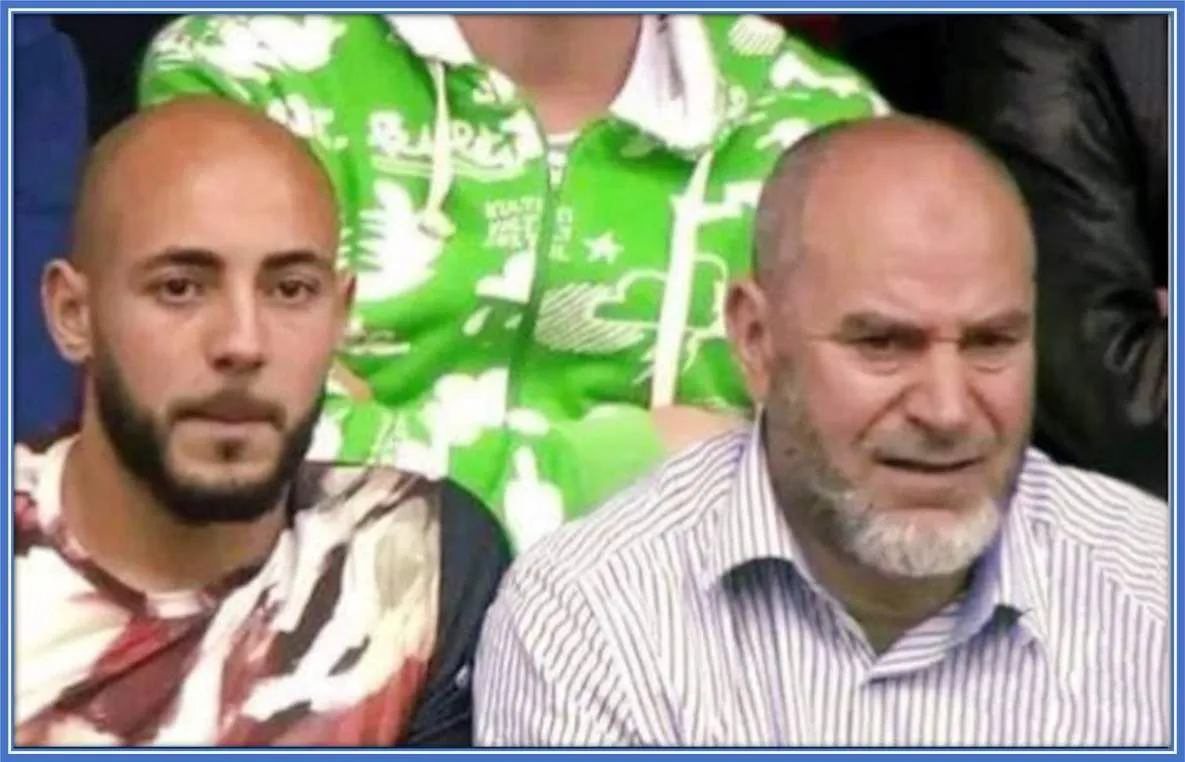 A photo of one of Sofyan Amrabat's Parents, his Dad (Mohammed).