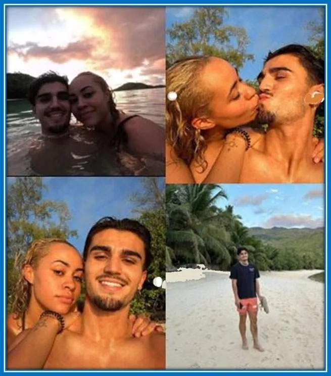 The Former Ajax Player Spends the Holidays at Seychelles East Africa with his wife, Abigail.