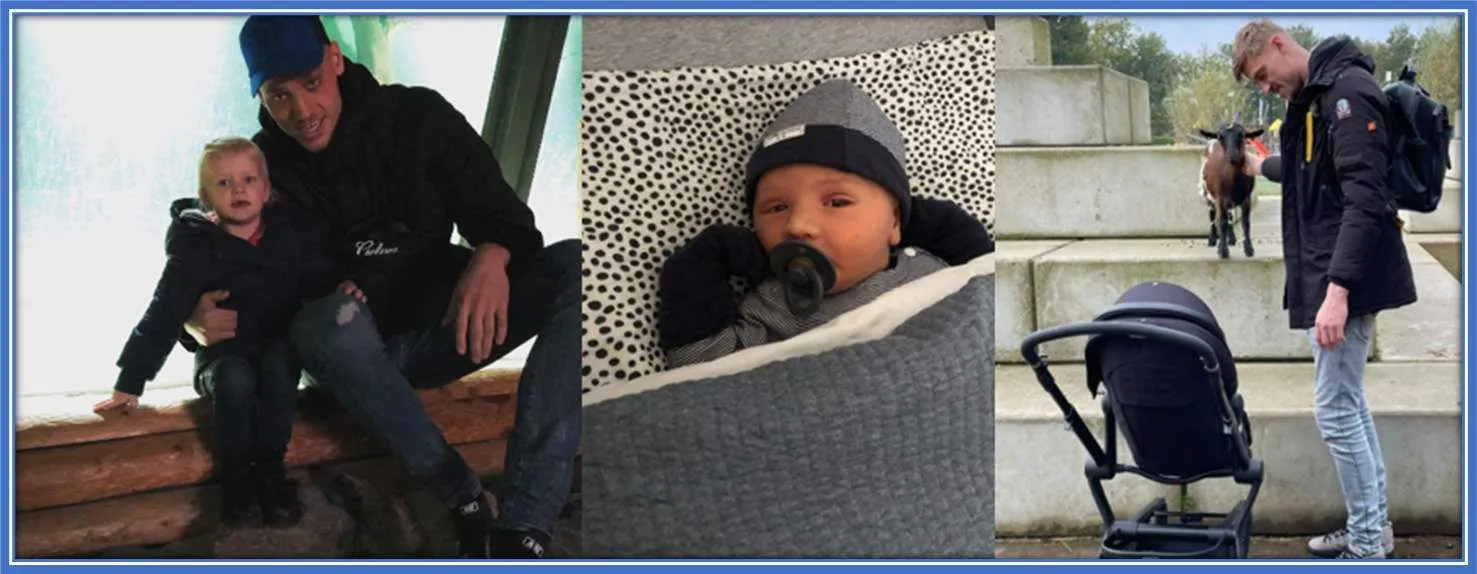 Andries Noppert's special moment with his children.&nbsp;