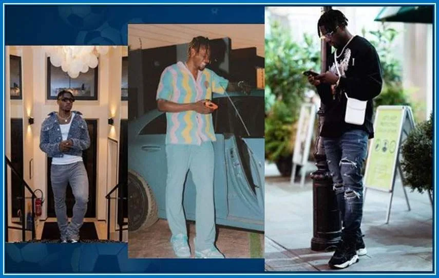 The Kumasi born likes to Compliment his Looks with his Fashion Sense.
