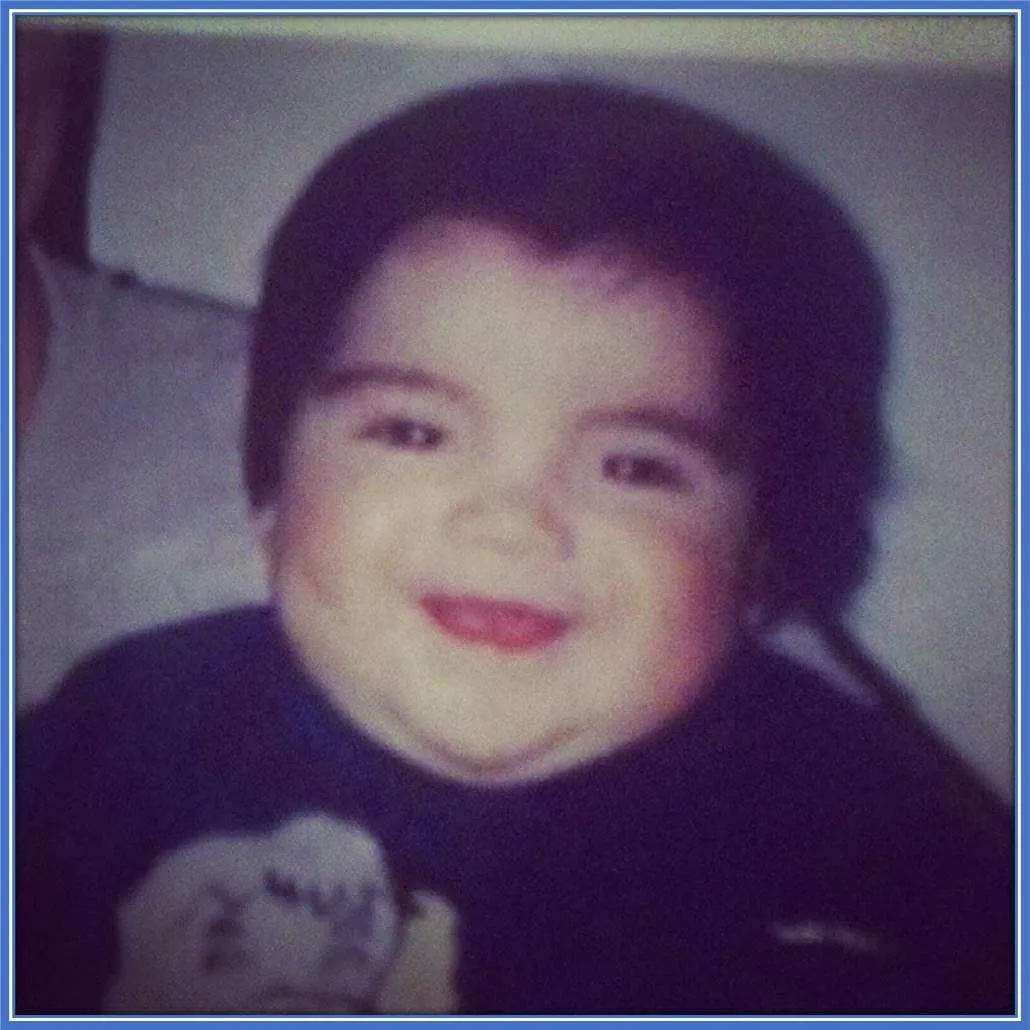 Right from his baby years, Acuna has always gotten this explosion of cute smile and charm.