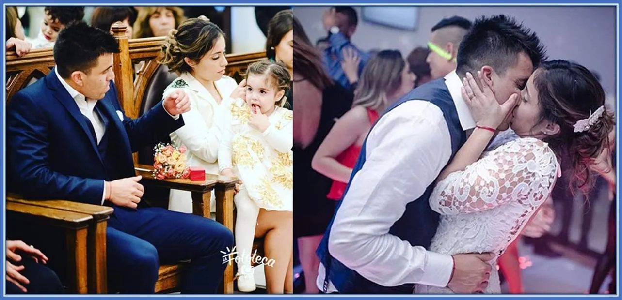 The wedding ceremony of Julia Silva and her Husband.