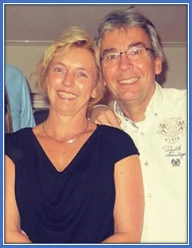 From left to right, we have Marten de Roon's Mum and then his Dad, Wouter de Roon.