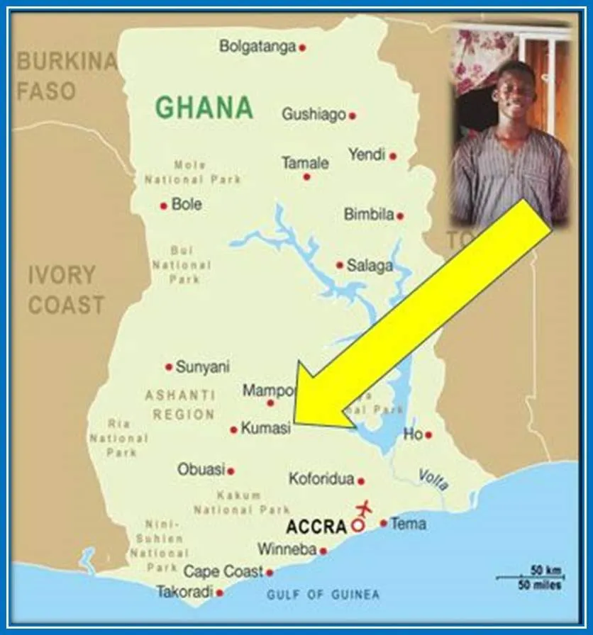 Behold Mohammed Salisu's Hometown in Kumasi in Ghana.