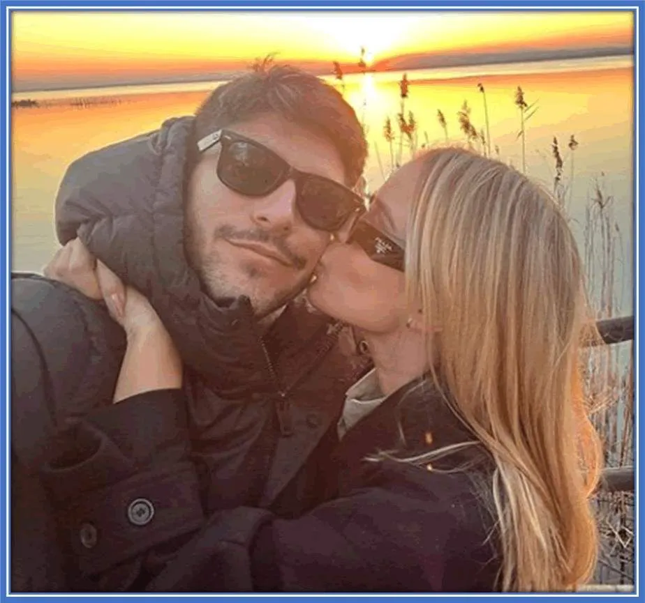 The Lucky midfielder is dating the astonishingly sexy belle from Seville, Marta Marchena.