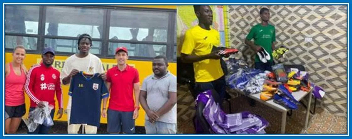 The Premeir League Champ Loves to Help others by donating kits to them.