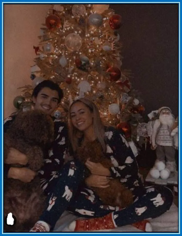 The Photo shows that the Premier League Athlete Celebrates Christmas which makes him a Christain.