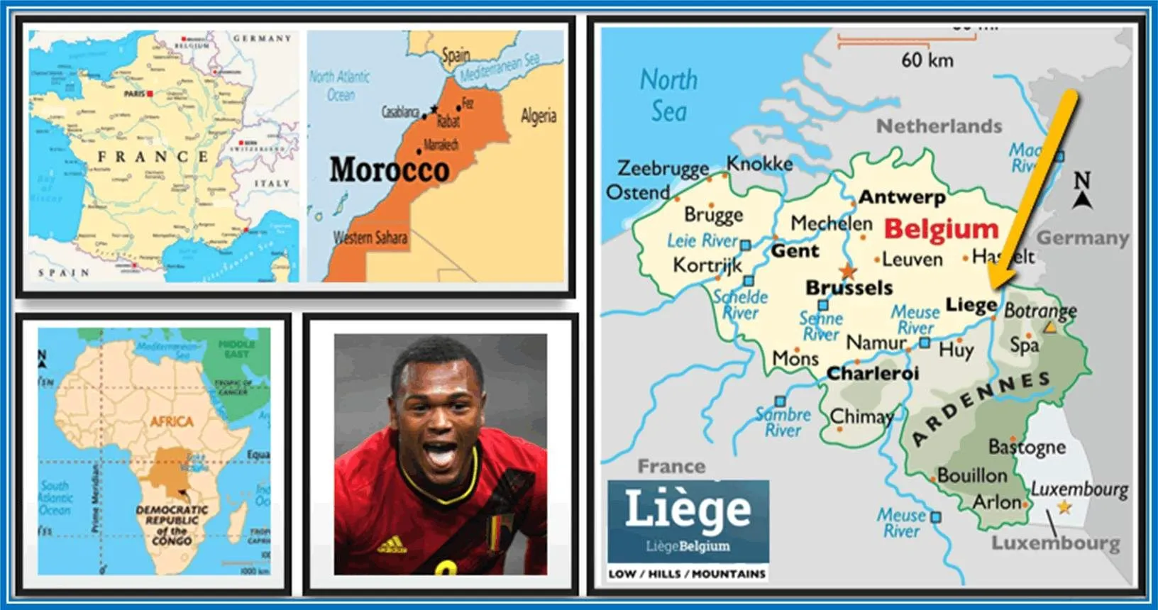 This map aids your understanding of Lois Openda's origins.