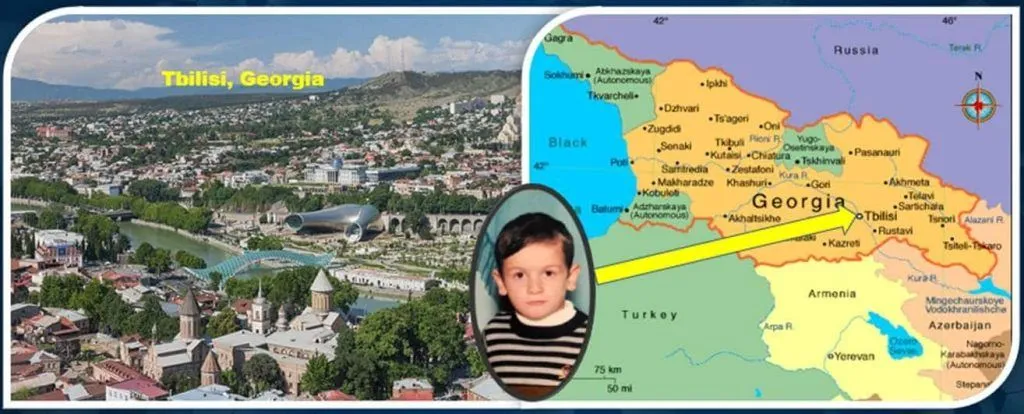 This map helps you understand Tbilisi in Georgia, where the Left-winger comes from.